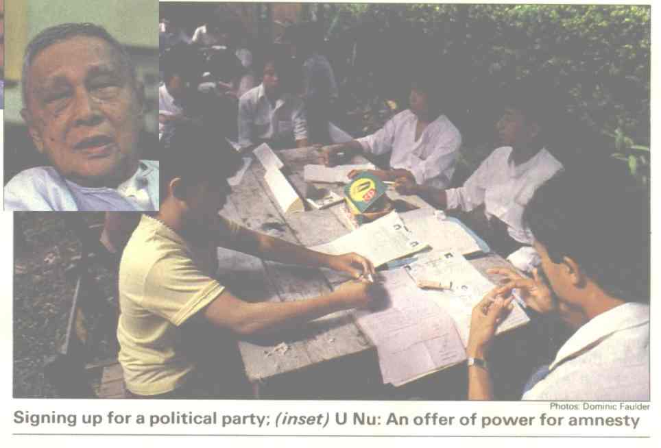 1988 Burma political party registration