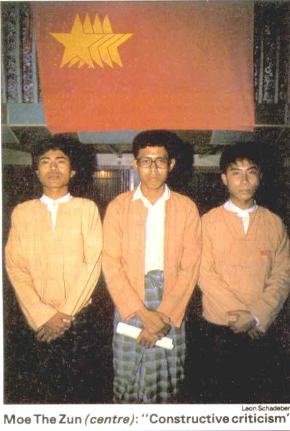 Moe Thee Zun and Burmese Student leaders